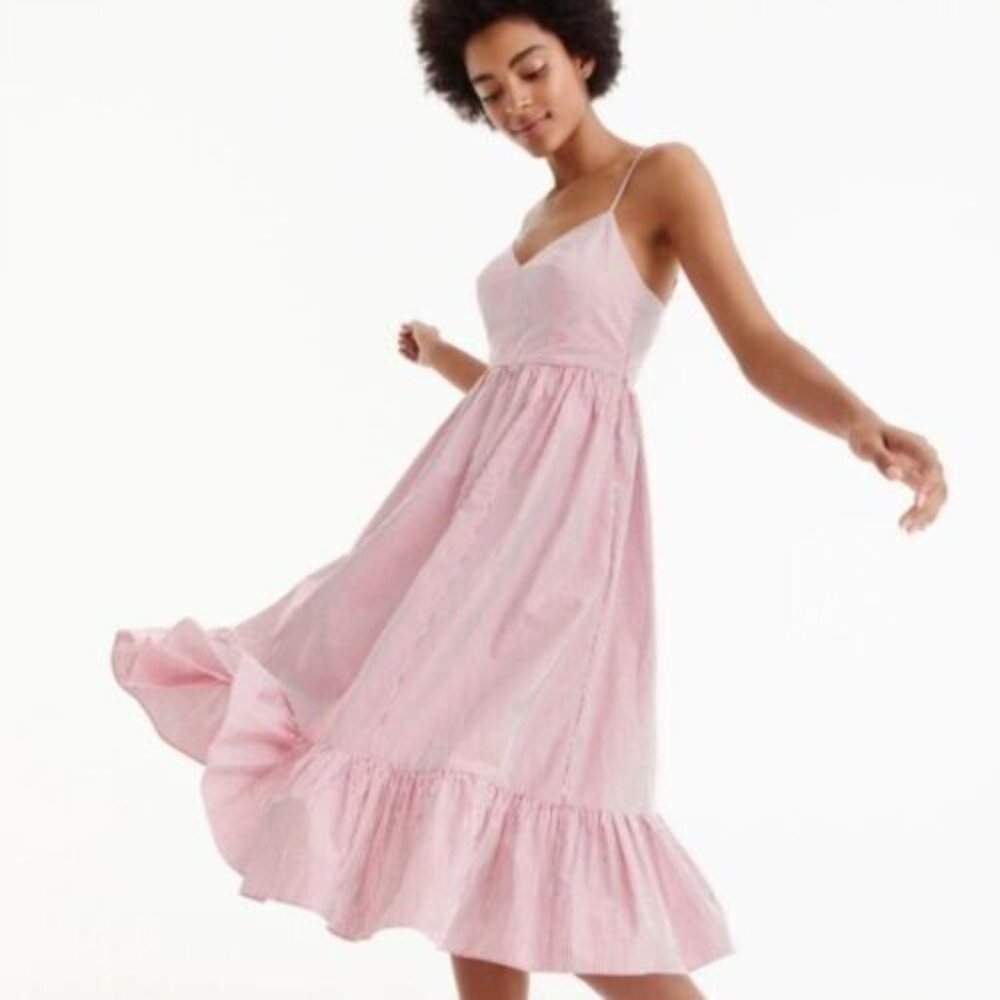 JCrew Drapey spaghetti-strap dress